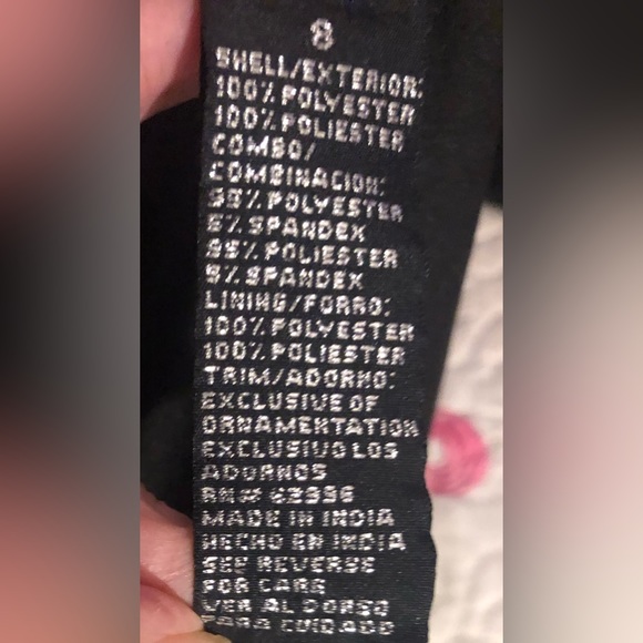 Scarlett, Black Sleeveless, Embellished Chiffon, cocktail Dress, SZ 08 - Picture 15 of 16